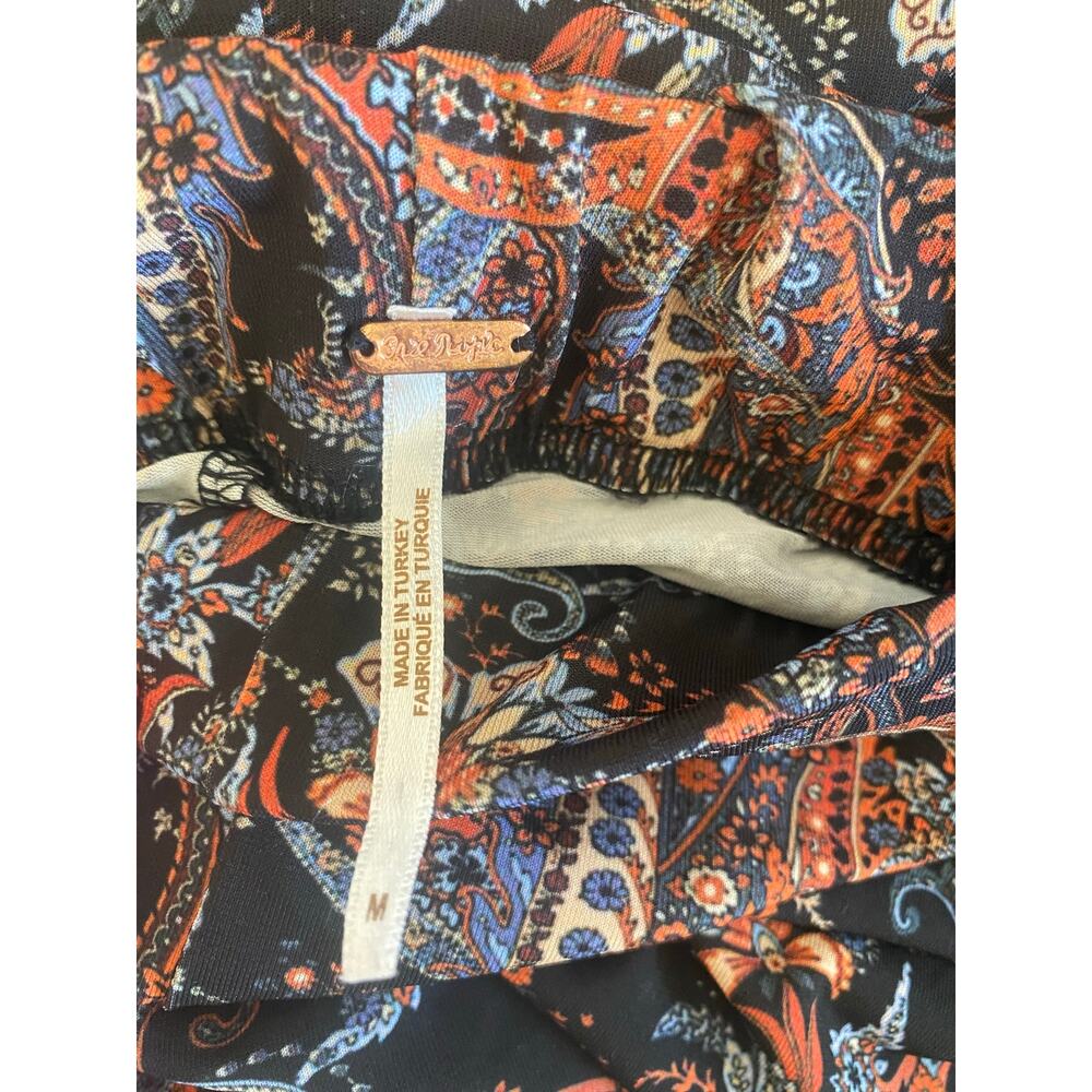 Free People Paisley Bell Bottoms M - Picture 6 of 6